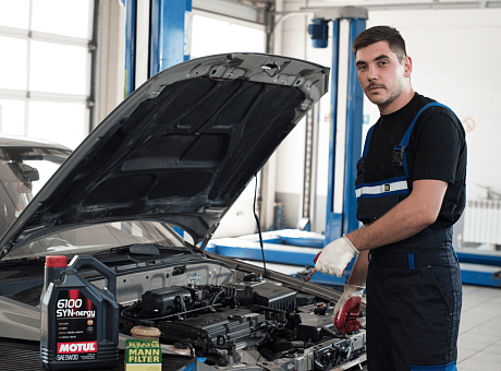 Замена масла в двигателе